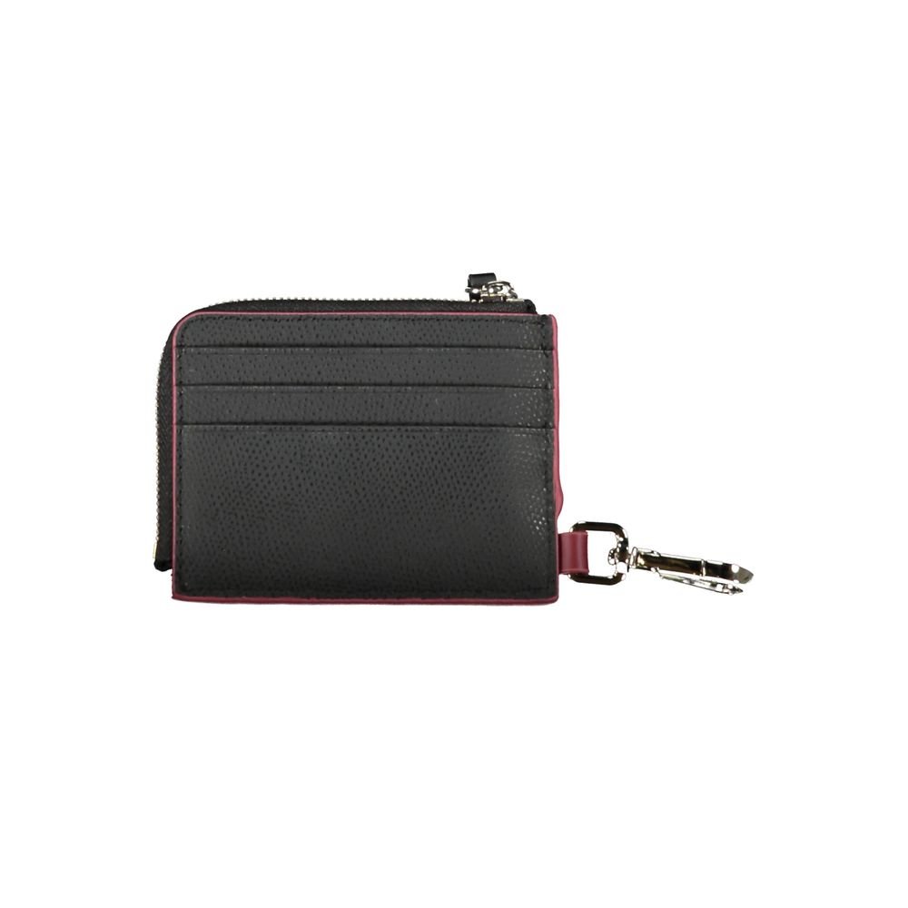 Tommy Hilfiger Chic Leather Card Holder with Snap Hook - Image 2