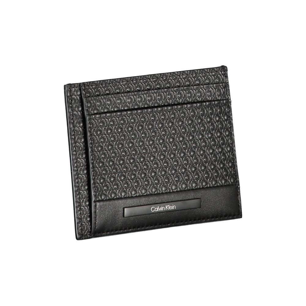 Calvin Klein Elegant Leather Card Holder with Contrasting Details - Image 3