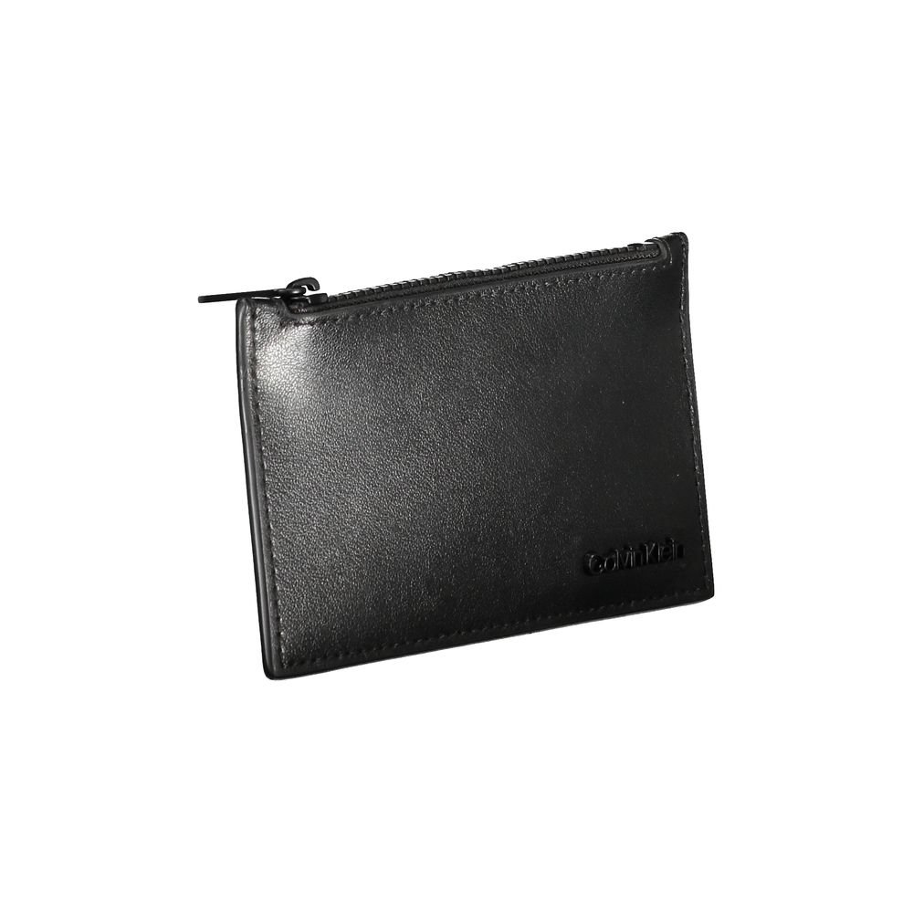 Calvin Klein Elegant Leather Zip Wallet in Timeless Black - Image 3