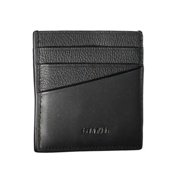 Calvin Klein Elegant Leather Card Holder in Timeless Black - Image 3