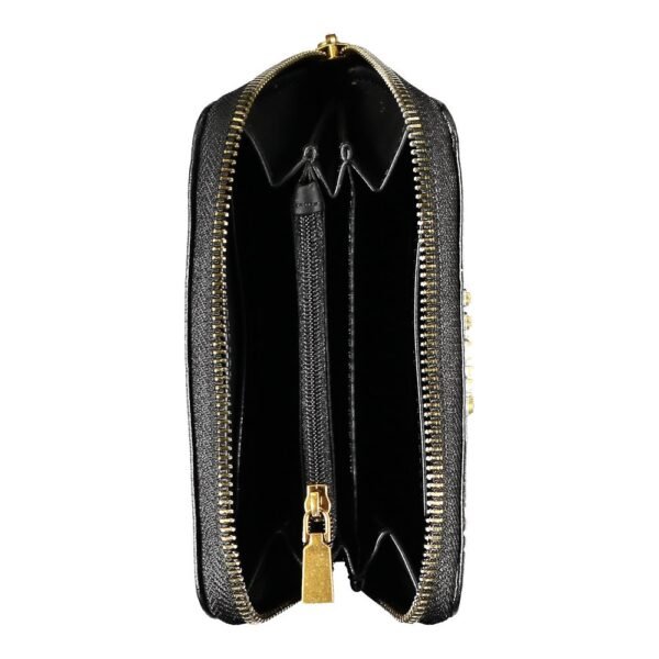 Guess Jeans Elegant Black Zip Wallet with Multiple Compartments - Image 2