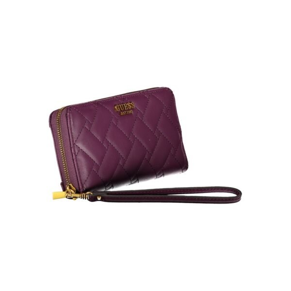 Guess Jeans Elegant Purple Zip Wallet with Multiple Compartments - Image 3