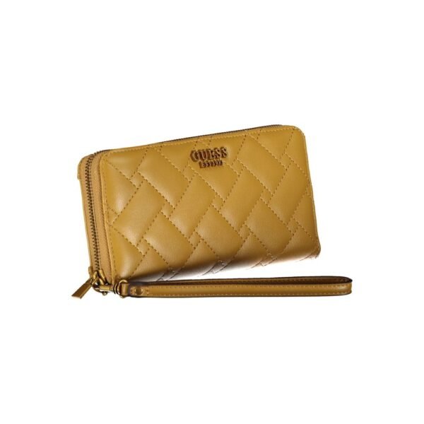 Guess Jeans Elegant Yellow Guess Wallet - Image 2