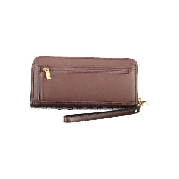 Guess Jeans Chic Brown Polyethylene Wallet with Coin Purse - Image 2