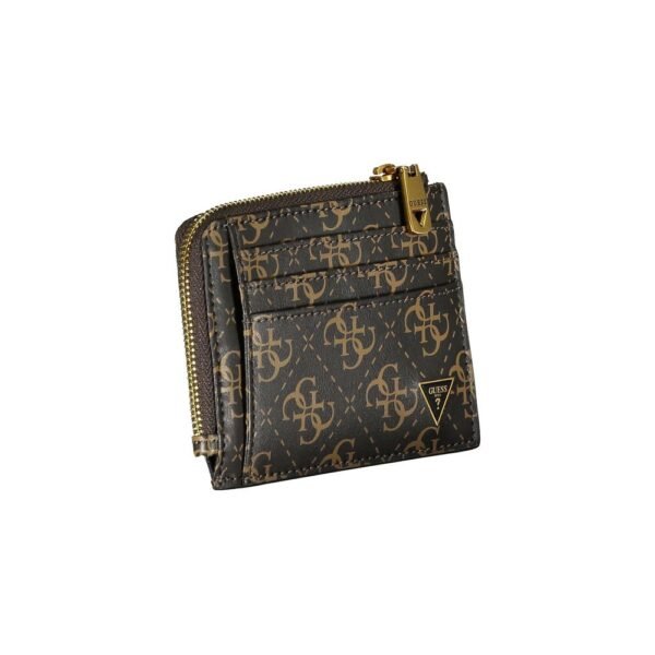 Guess Jeans Elegant Brown Leather Wallet with Ample Space - Image 3