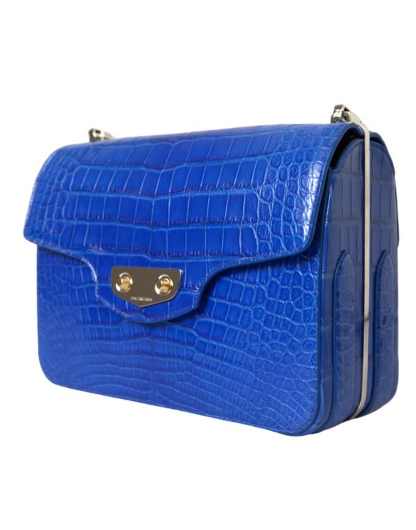 Balenciaga Chic Alligator Skin Chain Shoulder Bag - Image 2