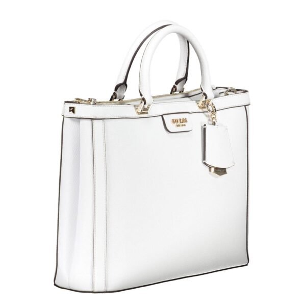 Guess Jeans White Polyethylene Handbag - Image 3