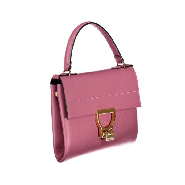 Coccinelle Pink Leather Handbag - Image 3