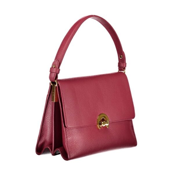 Coccinelle Red Leather Top Handle Bag - Image 3