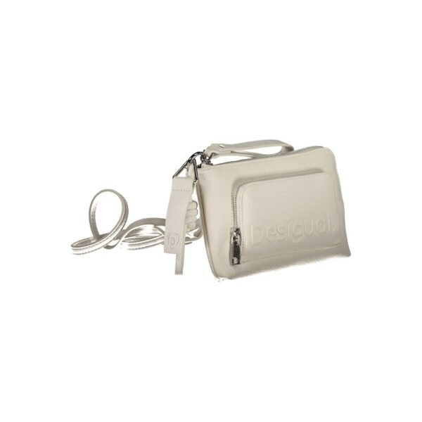 Desigual White Polyethylene Handbag - Image 3