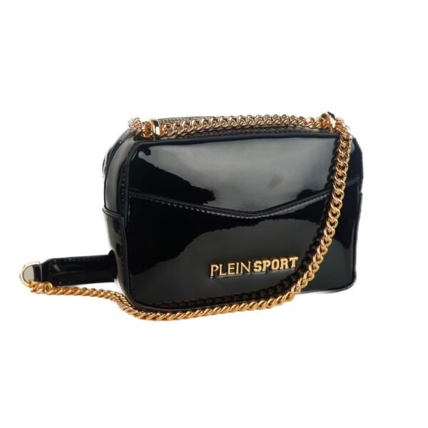 Plein Sport Elegant Black Chain Strap Shoulder Bag - Image 2