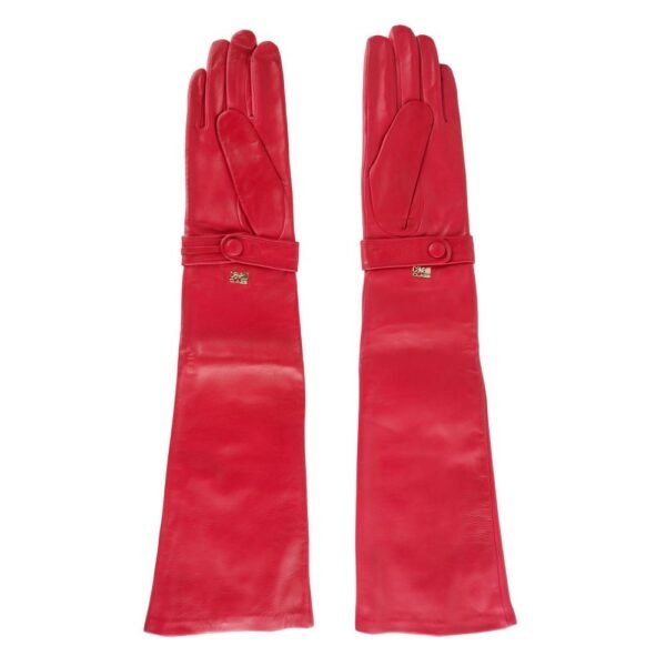 Cavalli Class Red Lambskin Women Glove - Image 2