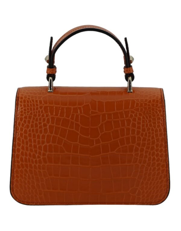 Jimmy Choo Orange Leather Top Handle and Shoulder Bag - Image 2