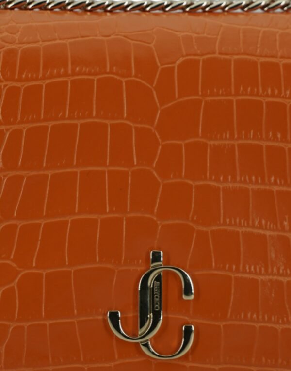 Jimmy Choo Amber Orange Leather Shoulder Bag - Image 4