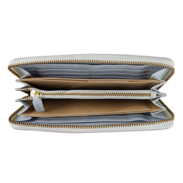 Cavalli Class Gray Calfskin Women Wallet - Image 3