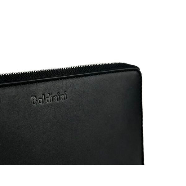 Baldinini Trend Elegant Black Leather Travel Organizer - Image 3