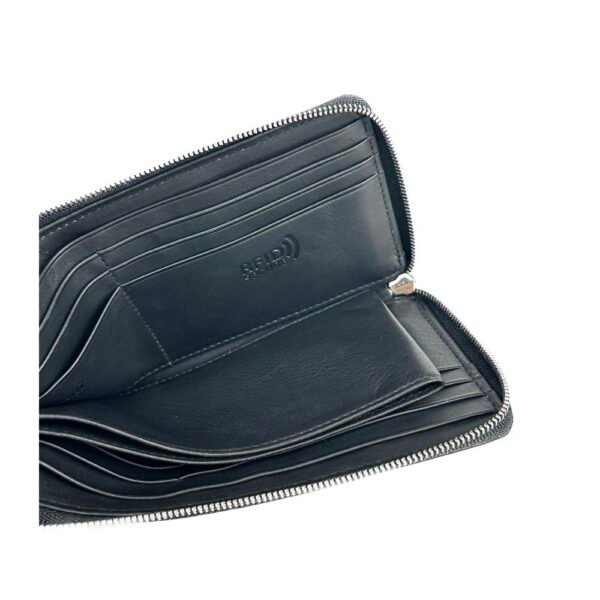 Baldinini Trend Elegant Black Leather Travel Organizer - Image 4