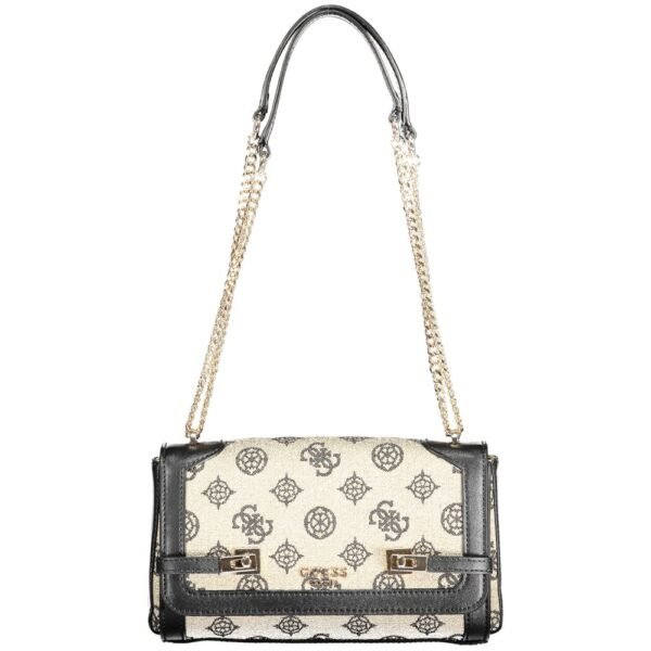 Guess Jeans Black Cotton Women Top Handle Bag