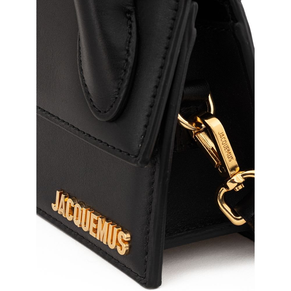 Jacquemus Elegant Black Leather Handbag - Image 3