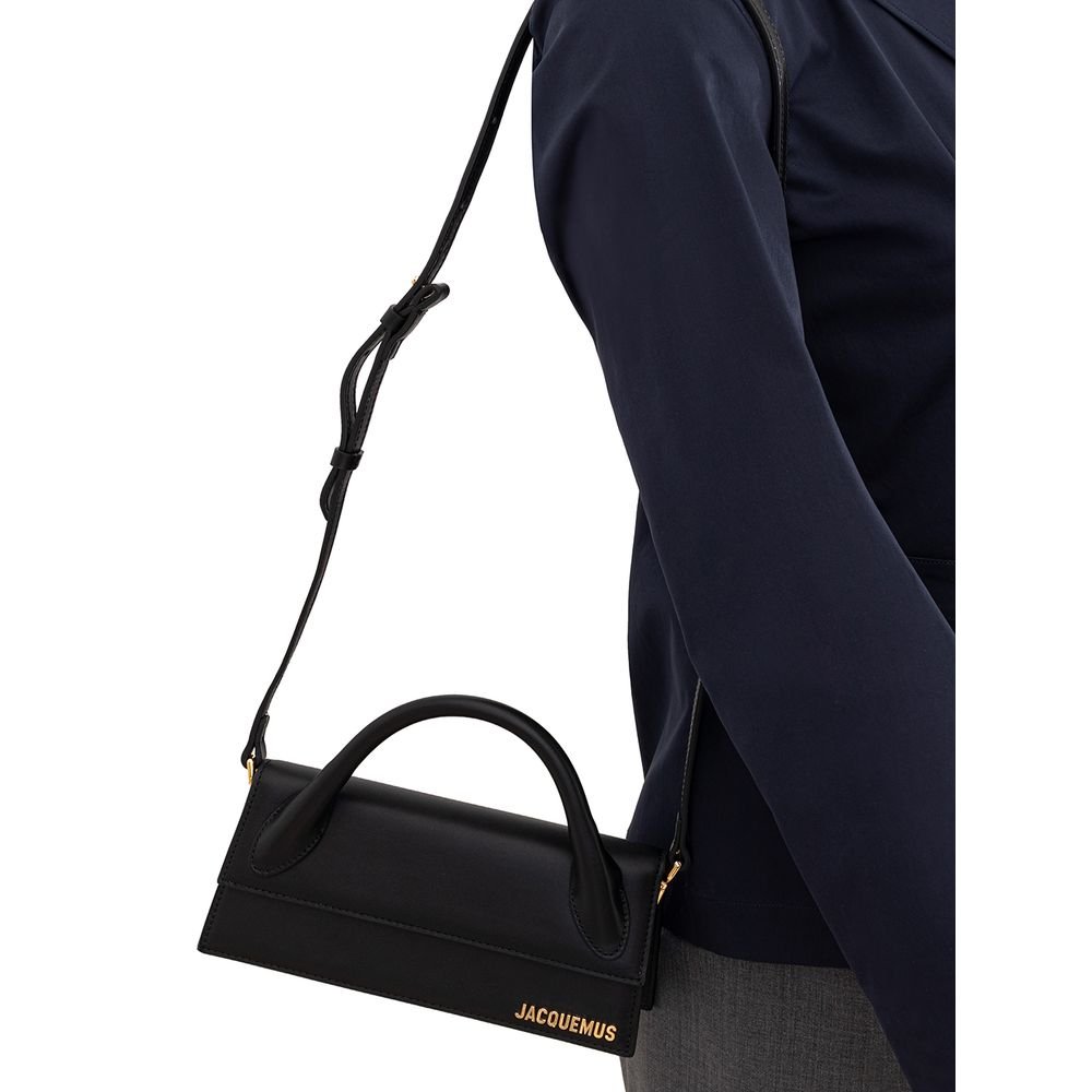 Jacquemus Elegant Black Leather Handbag - Image 6