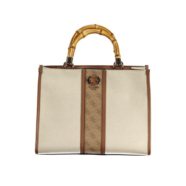 Guess Jeans Beige Women Cotton Handbag