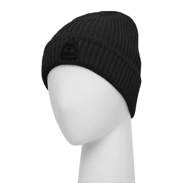 La Martina Black Acrylic Men Beanie - Image 2