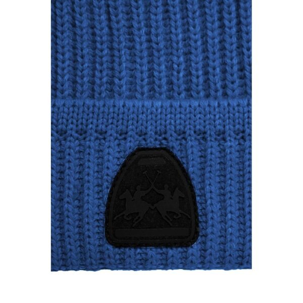 La Martina Light Blue Acrylic Men Beanie - Image 3