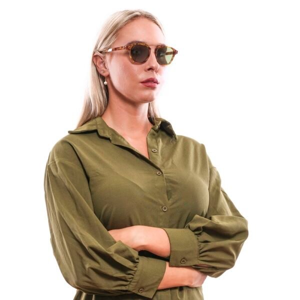 Hally & Son Brown Unisex Sunglasses - Image 4