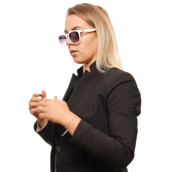 Spy White Unisex Sunglasses - Image 4