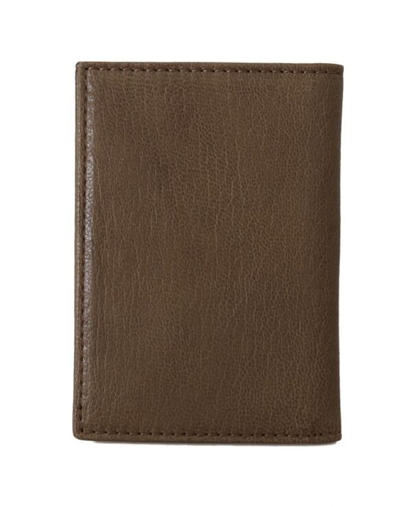 Billionaire Italian Couture Elegant Leather Men's Wallet in Brown - Image 3