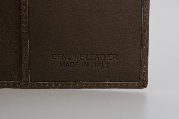 Billionaire Italian Couture Elegant Leather Men's Wallet in Brown - Image 6