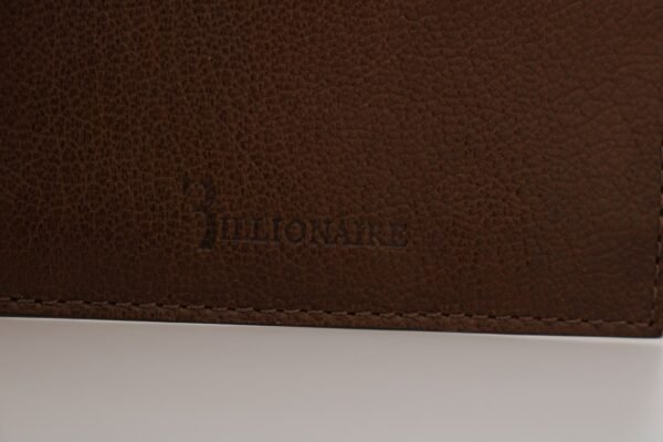 Billionaire Italian Couture Elegant Leather Men's Wallet in Brown - Image 5