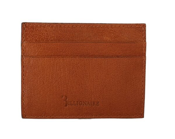 Billionaire Italian Couture Elegant Men's Leather Wallet in Brown - Image 2