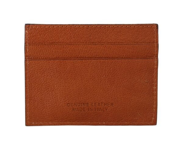 Billionaire Italian Couture Elegant Men's Leather Wallet in Brown - Image 3