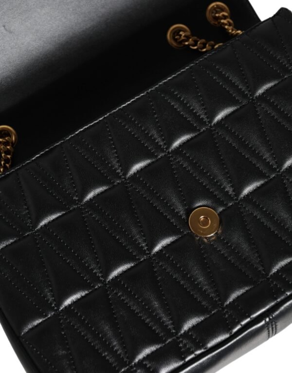 Versace Black Mini Nappa Leather Crossbody Shoulder Bag - Image 5