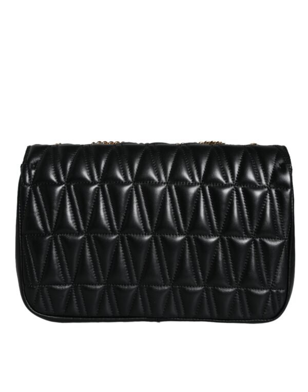Versace Black Mini Nappa Leather Crossbody Shoulder Bag - Image 8