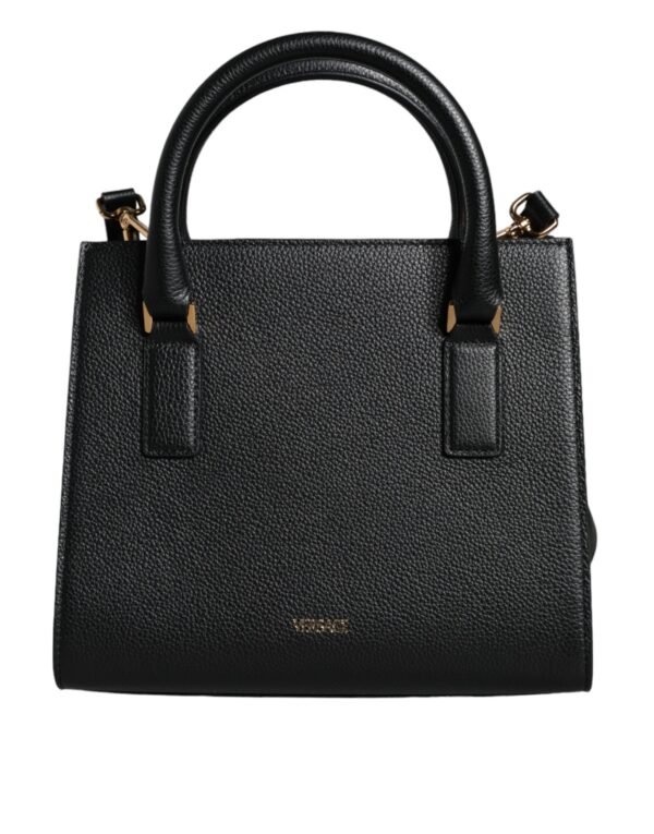 Versace Black Small Leather TopHandle Shoulder Crossbody Bag - Image 8