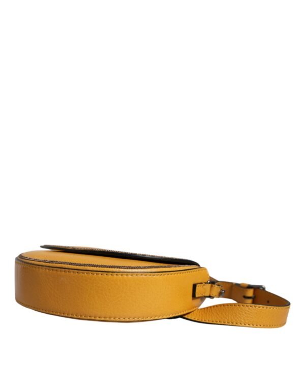 Brunello Cucinelli Light Brown Leather Logo Waist Strap Sling Bag - Image 6