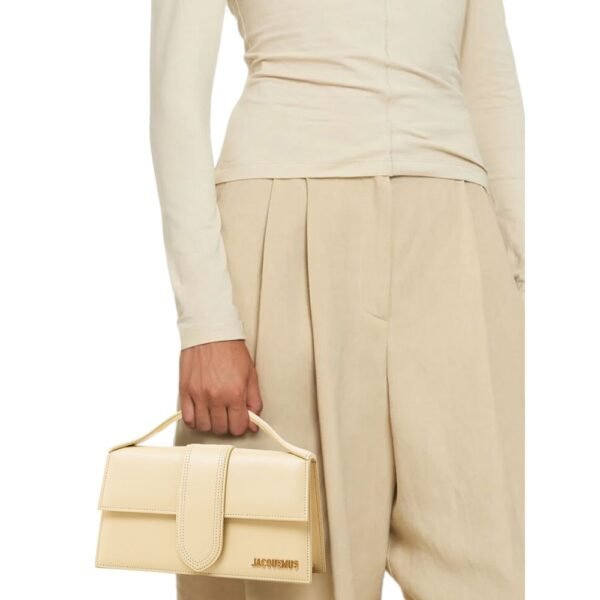 Jacquemus Yellow Leather Shoulder Bag - Image 2