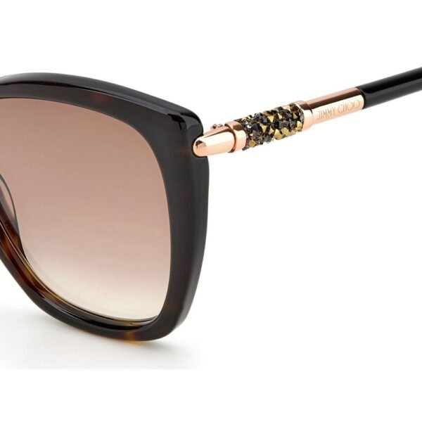 Jimmy Choo Brown Plastic Sunglasses - Image 3
