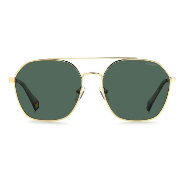Polaroid Gold Stainless Steel Sunglasses - Image 2