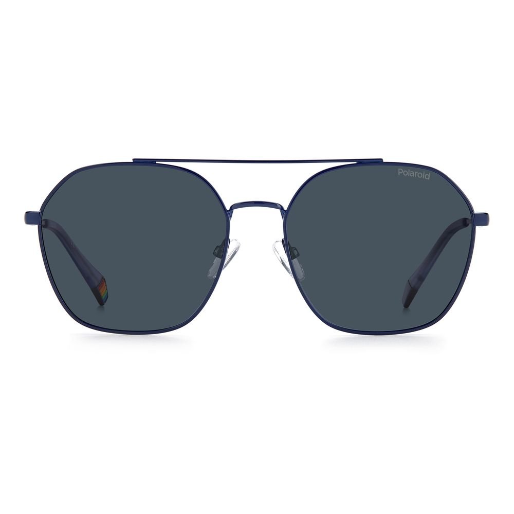 Polaroid Blue Stainless Steel Sunglasses - Image 2