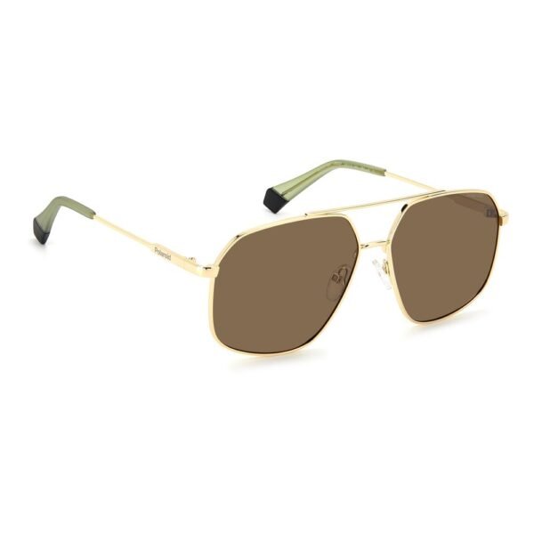 Polaroid Gold Stainless Steel Sunglasses - Image 3