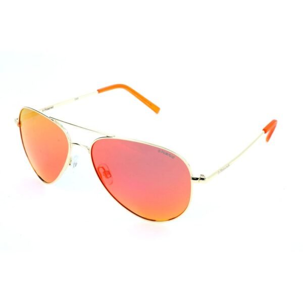 Polaroid Gold Metal Sunglasses - Image 2