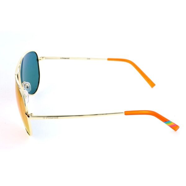 Polaroid Gold Metal Sunglasses - Image 3