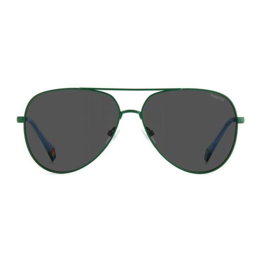 Polaroid Green Metal Sunglasses - Image 2