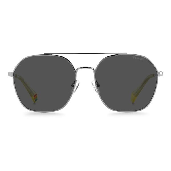 Polaroid Gray Stainless Steel Sunglasses - Image 2