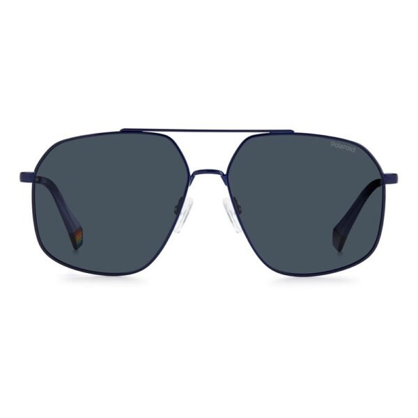 Polaroid Blue Stainless Steel Sunglasses - Image 2