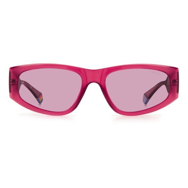 Polaroid Red Plastic Sunglasses - Image 2