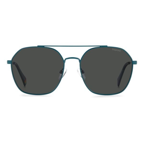 Polaroid Blue Stainless Steel Sunglasses - Image 2